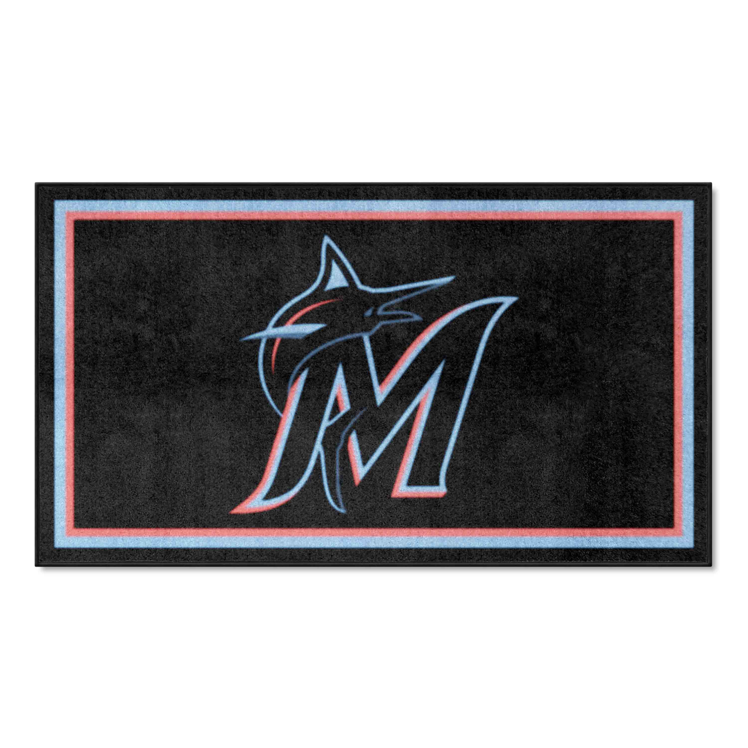 Miami Marlins 3ft. x 5ft. Plush Area Rug