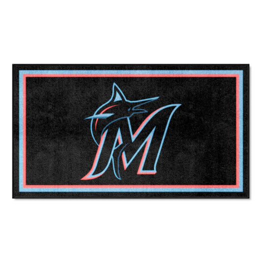 Miami Marlins 3ft. x 5ft. Plush Area Rug