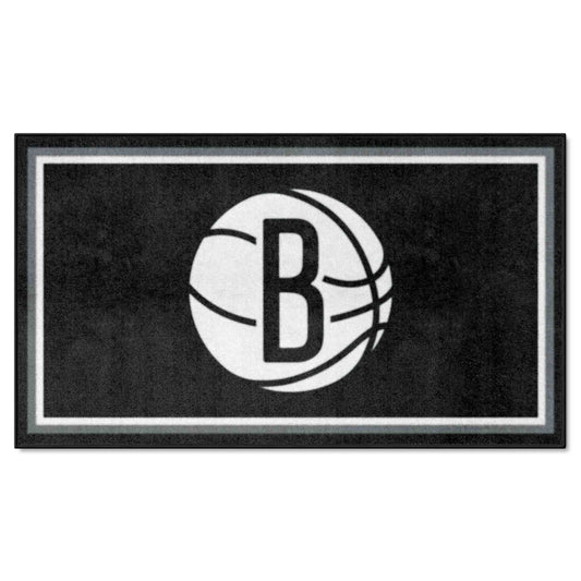 Brooklyn Nets 3ft. x 5ft. Plush Area Rug - Brooklyn Nets