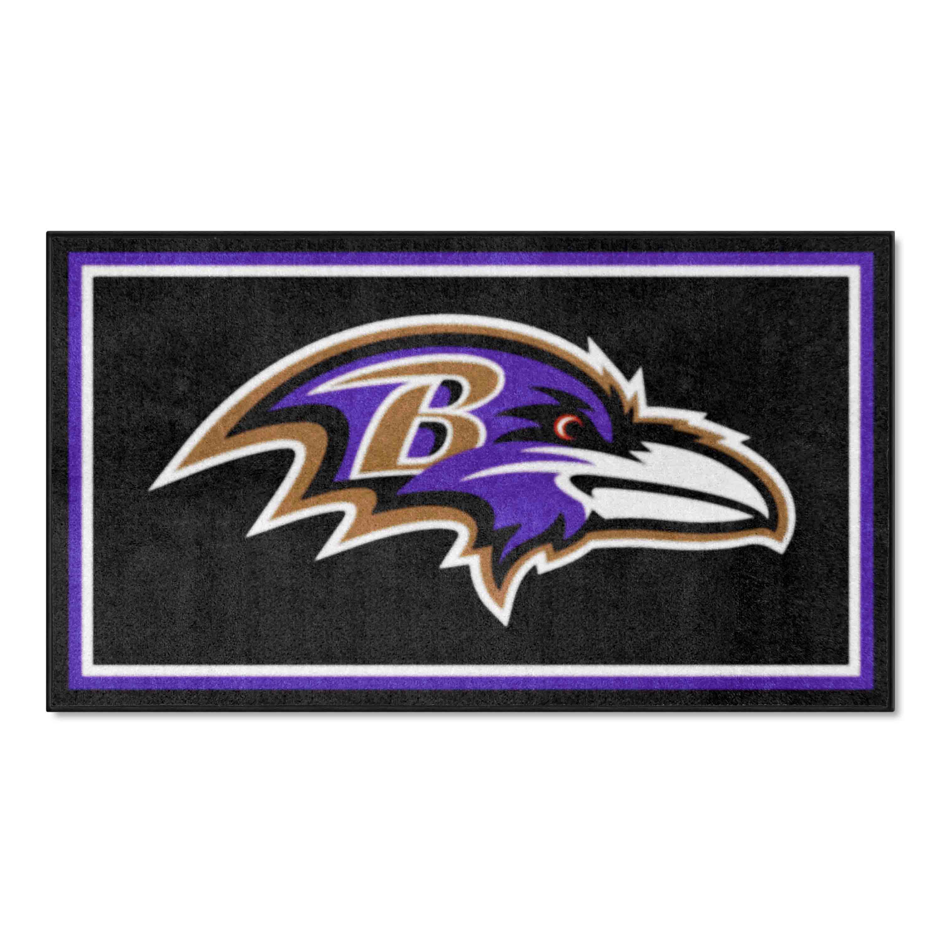 Baltimore Ravens 3ft. x 5ft. Plush Area Rug - Baltimore Ravens