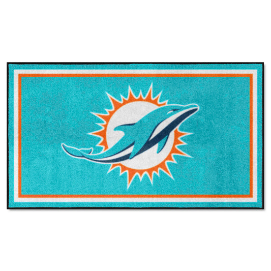 Miami Dolphins 3ft. x 5ft. Plush Area Rug