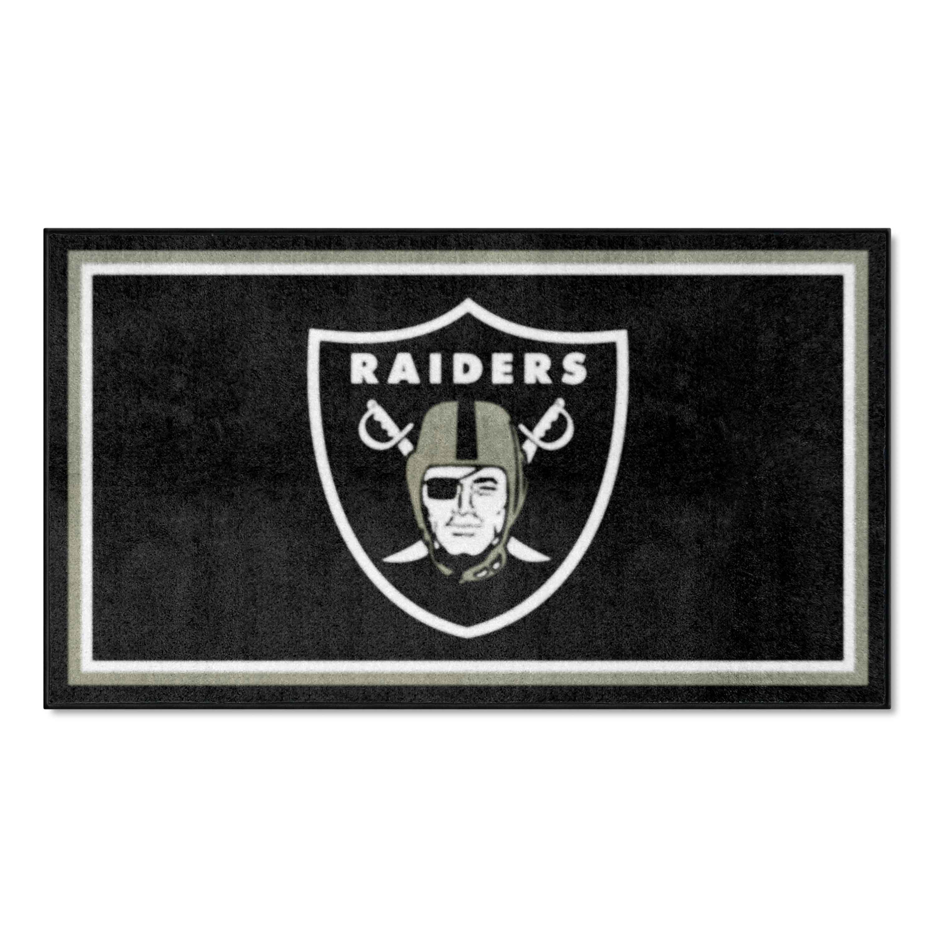 Las Vegas Raiders 3ft. x 5ft. Plush Area Rug