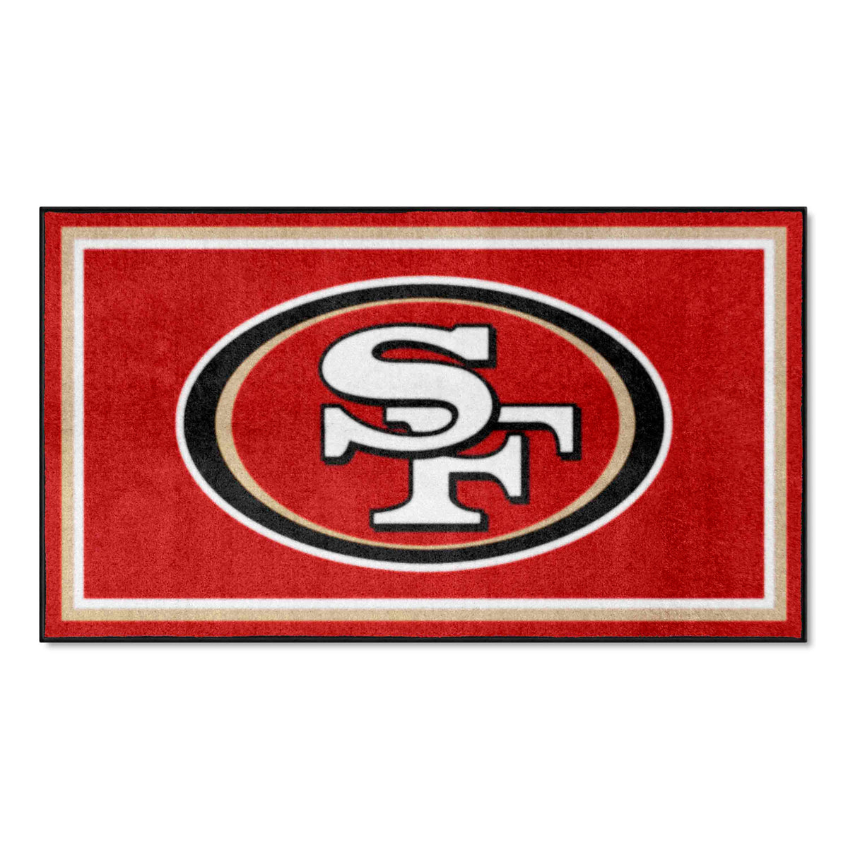 San Francisco 49ers 3ft. x 5ft. Plush Area Rug