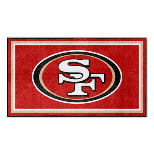 San Francisco 49ers 3ft. x 5ft. Plush Area Rug