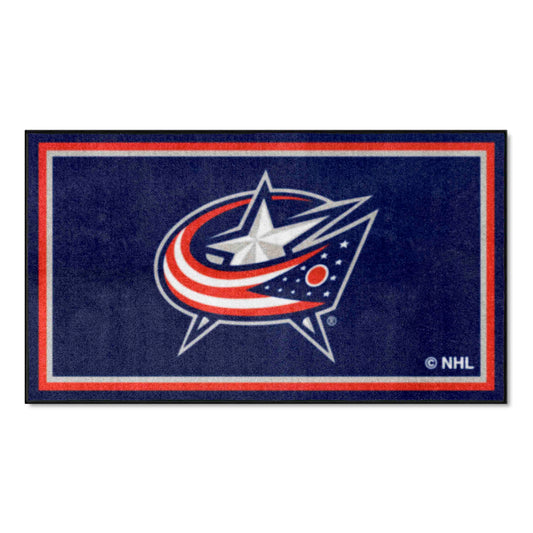 Columbus Blue Jackets 3ft. x 5ft. Plush Area Rug