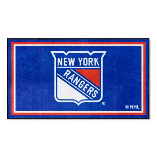 New York Rangers 3ft. x 5ft. Plush Area Rug - New York Rangers