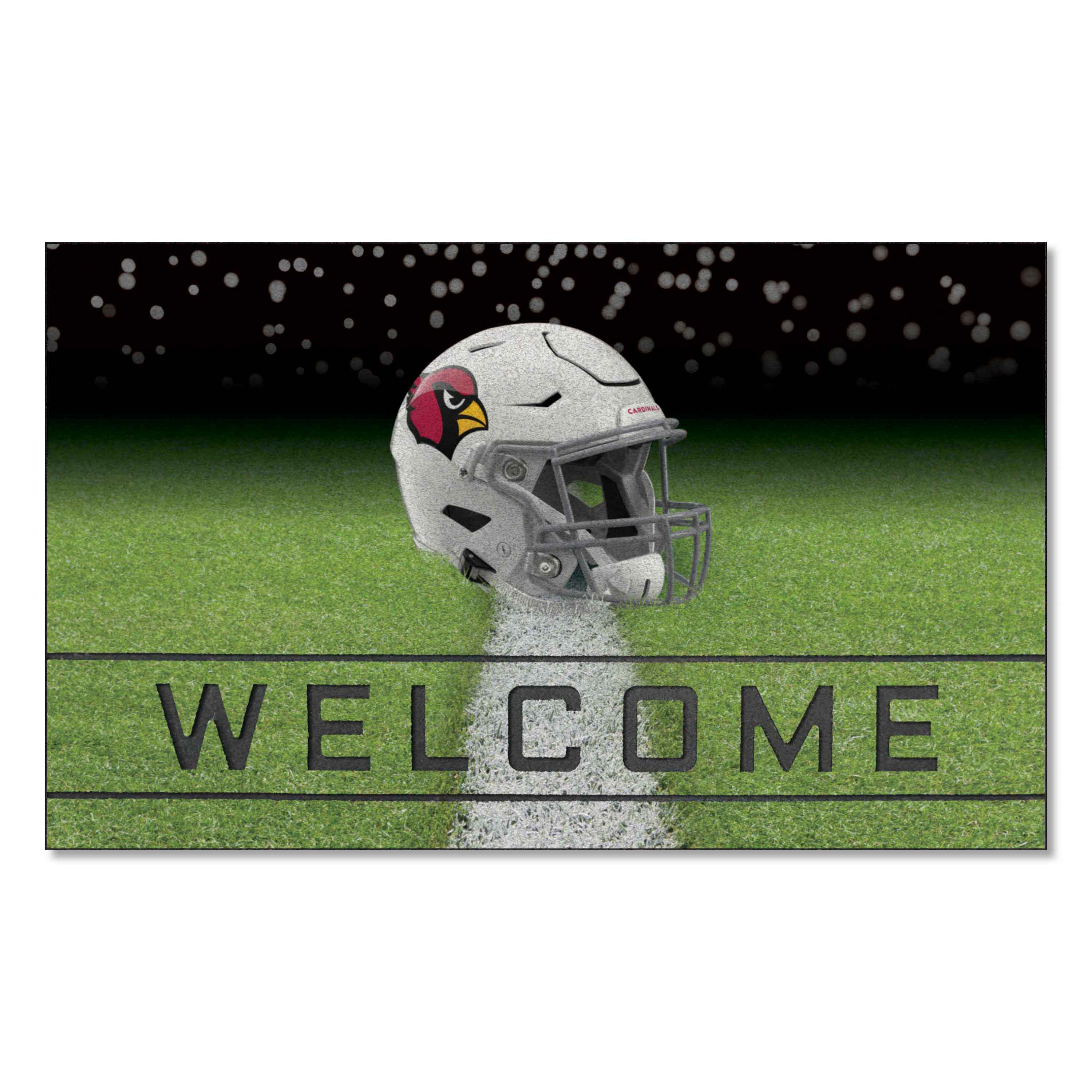 Arizona Cardinals Rubber Door Mat - 18in. x 30in.