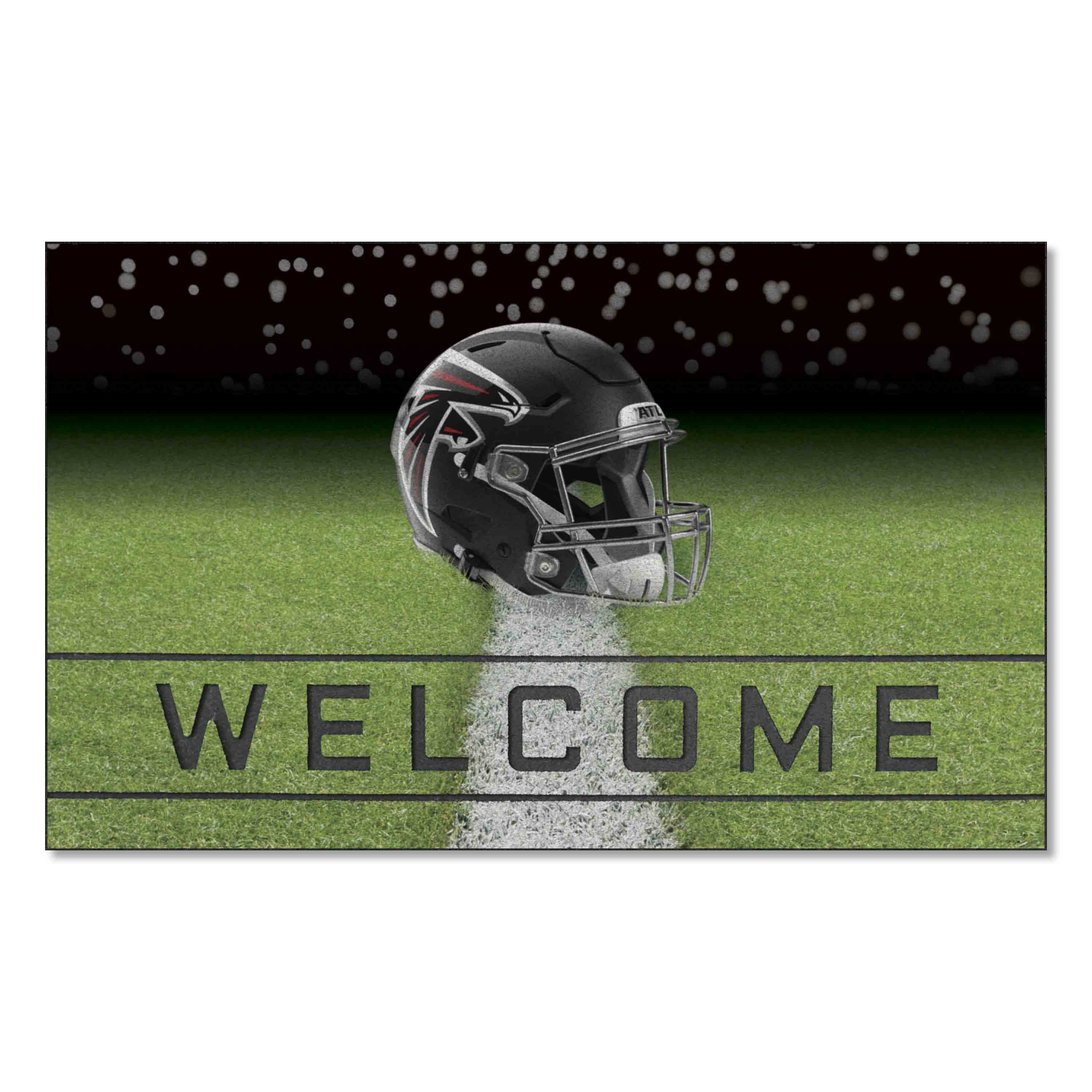 Atlanta Falcons Rubber Door Mat - 18in. x 30in. - Atlanta Falcons