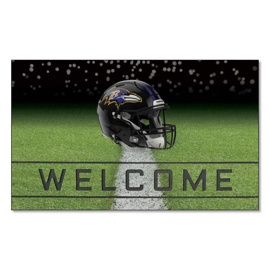 Baltimore Ravens Rubber Door Mat - 18in. x 30in. - Baltimore Ravens