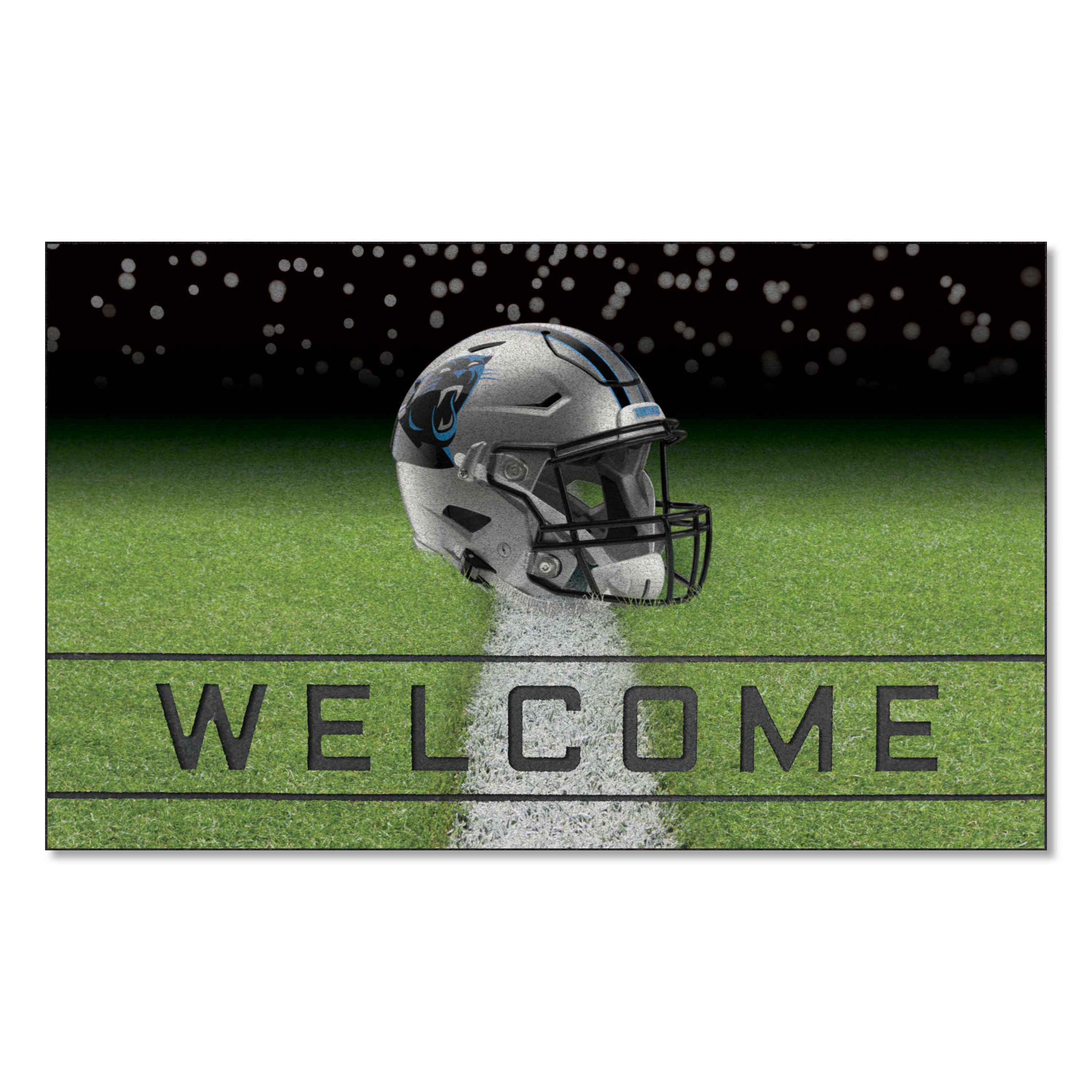 Carolina Panthers Rubber Door Mat - 18in. x 30in.