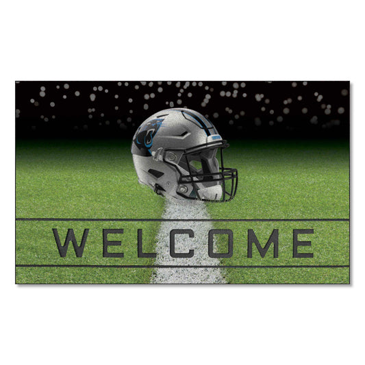 Carolina Panthers Rubber Door Mat - 18in. x 30in. - Carolina Panthers