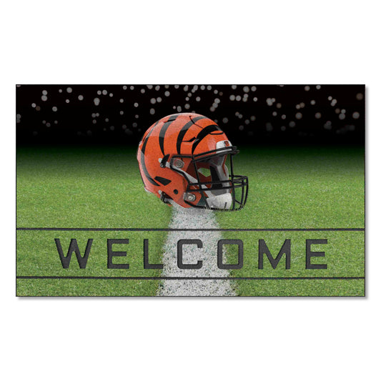 Cincinnati Bengals Rubber Door Mat - 18in. x 30in.