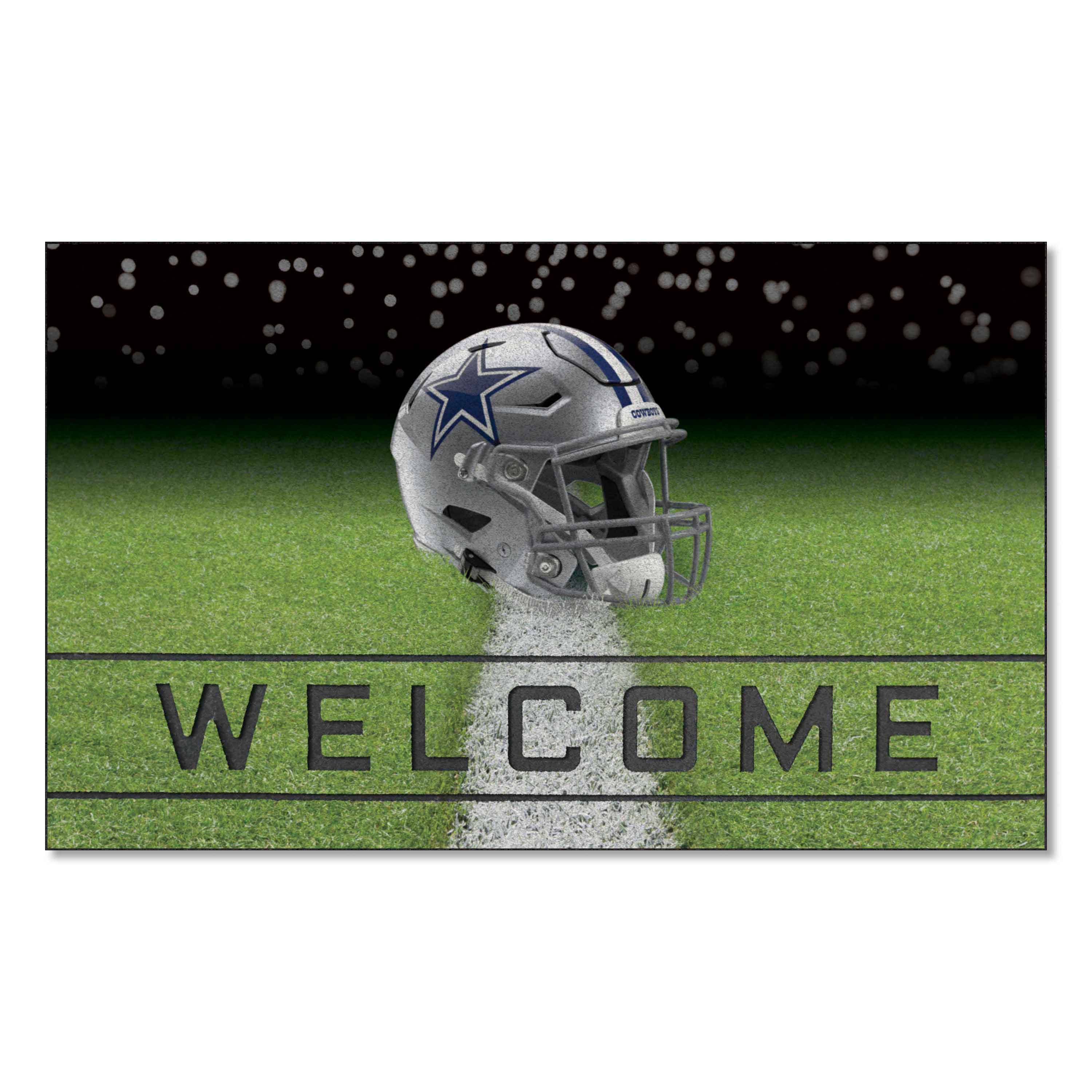 Dallas Cowboys Rubber Door Mat - 18in. x 30in. - Dallas Cowboys