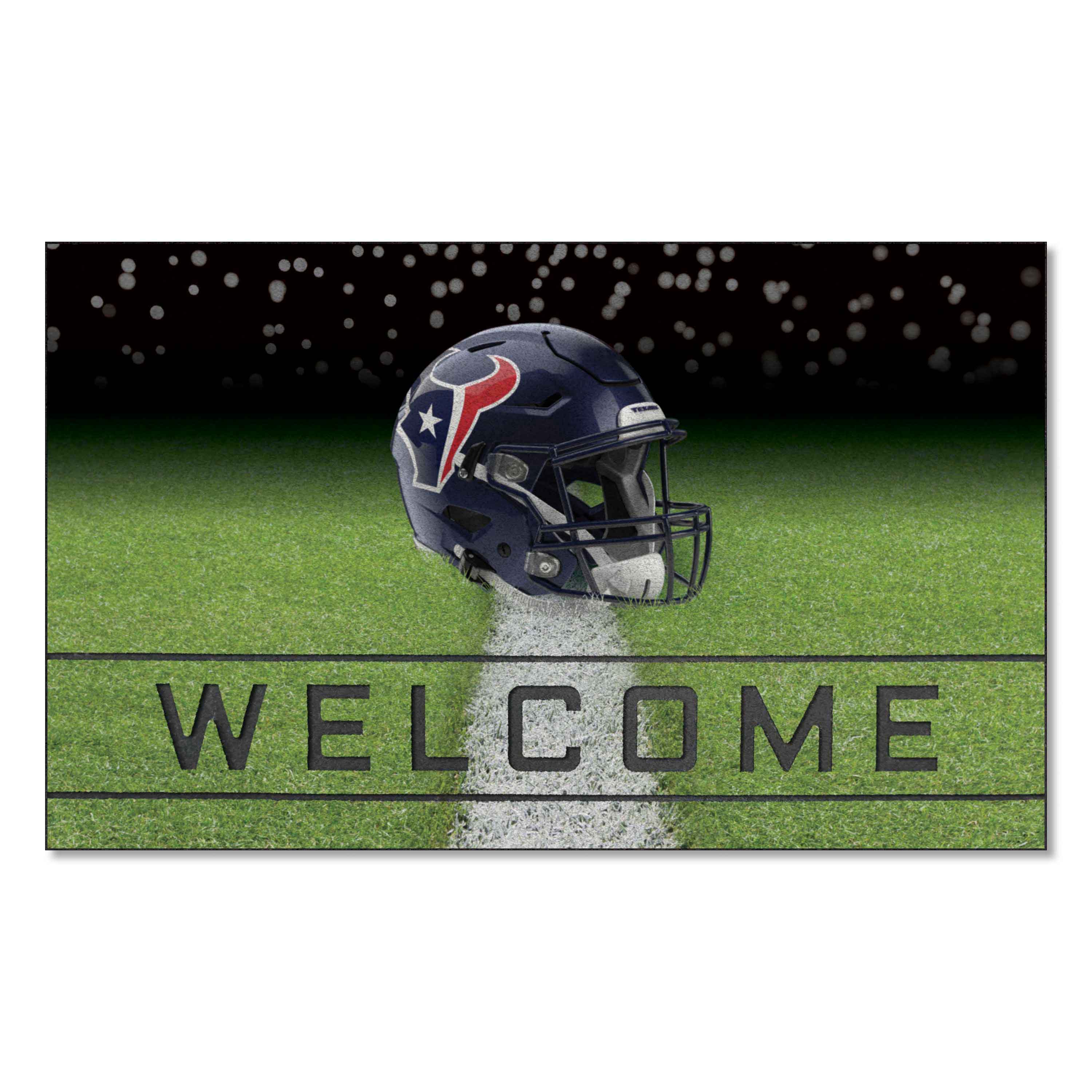 Houston Texans Rubber Door Mat - 18in. x 30in. - Houston Texans