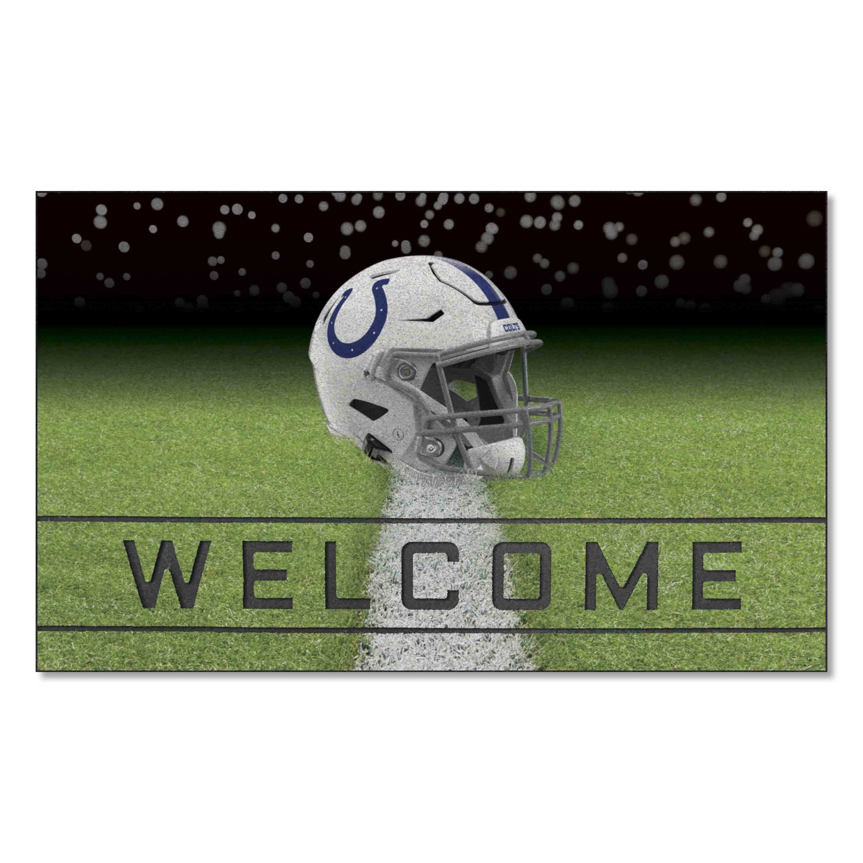 Indianapolis Colts Rubber Door Mat - 18in. x 30in.