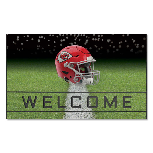 Kansas City Chiefs Rubber Door Mat - 18in. x 30in.