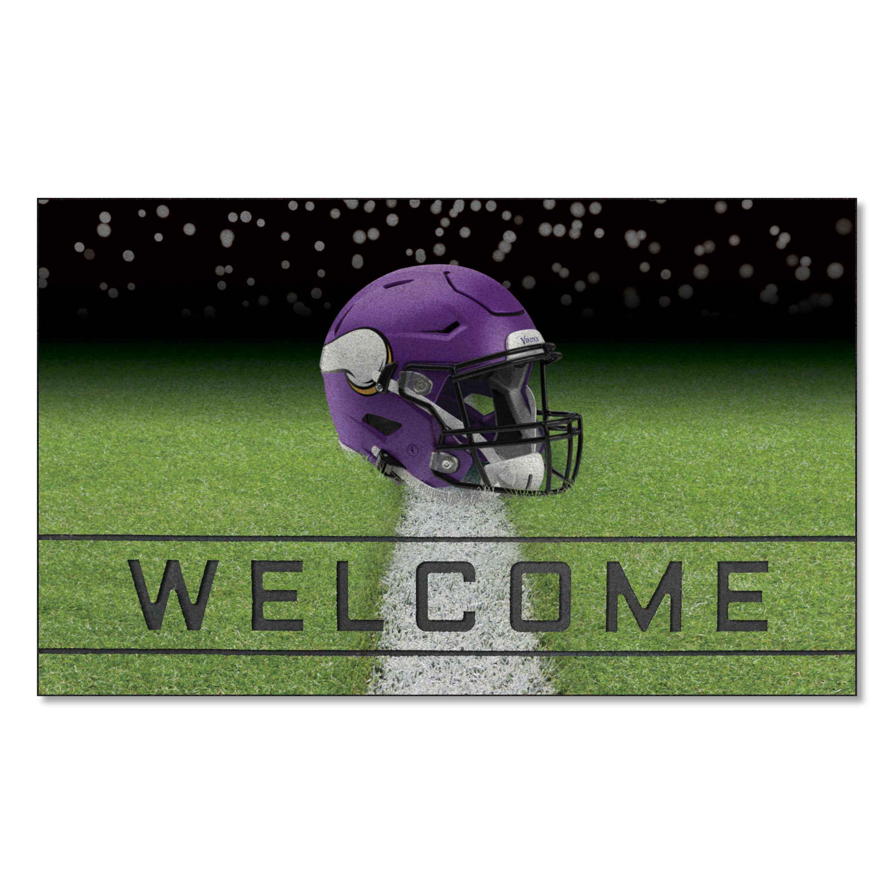 Minnesota Vikings Rubber Door Mat - 18in. x 30in.