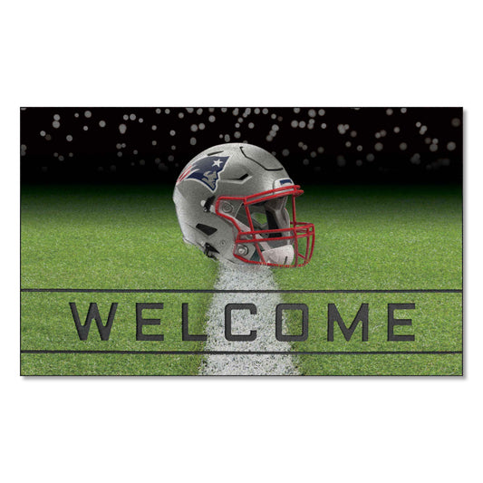 New England Patriots Rubber Door Mat - 18in. x 30in. - New England Patriots