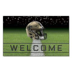 New Orleans Saints Rubber Door Mat - 18in. x 30in. - New Orleans Saints