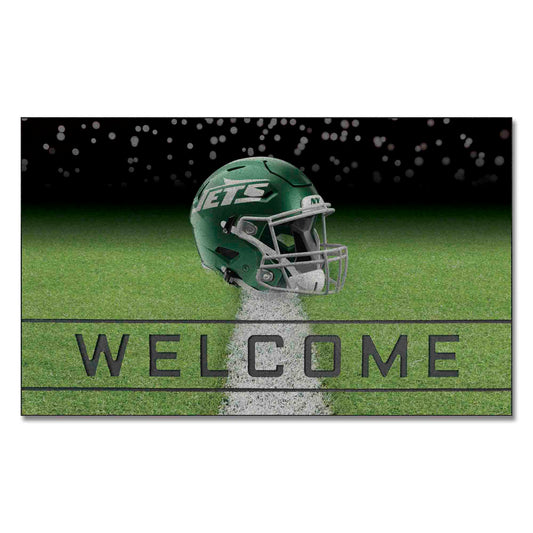 New York Jets Rubber Door Mat - 18in. x 30in.