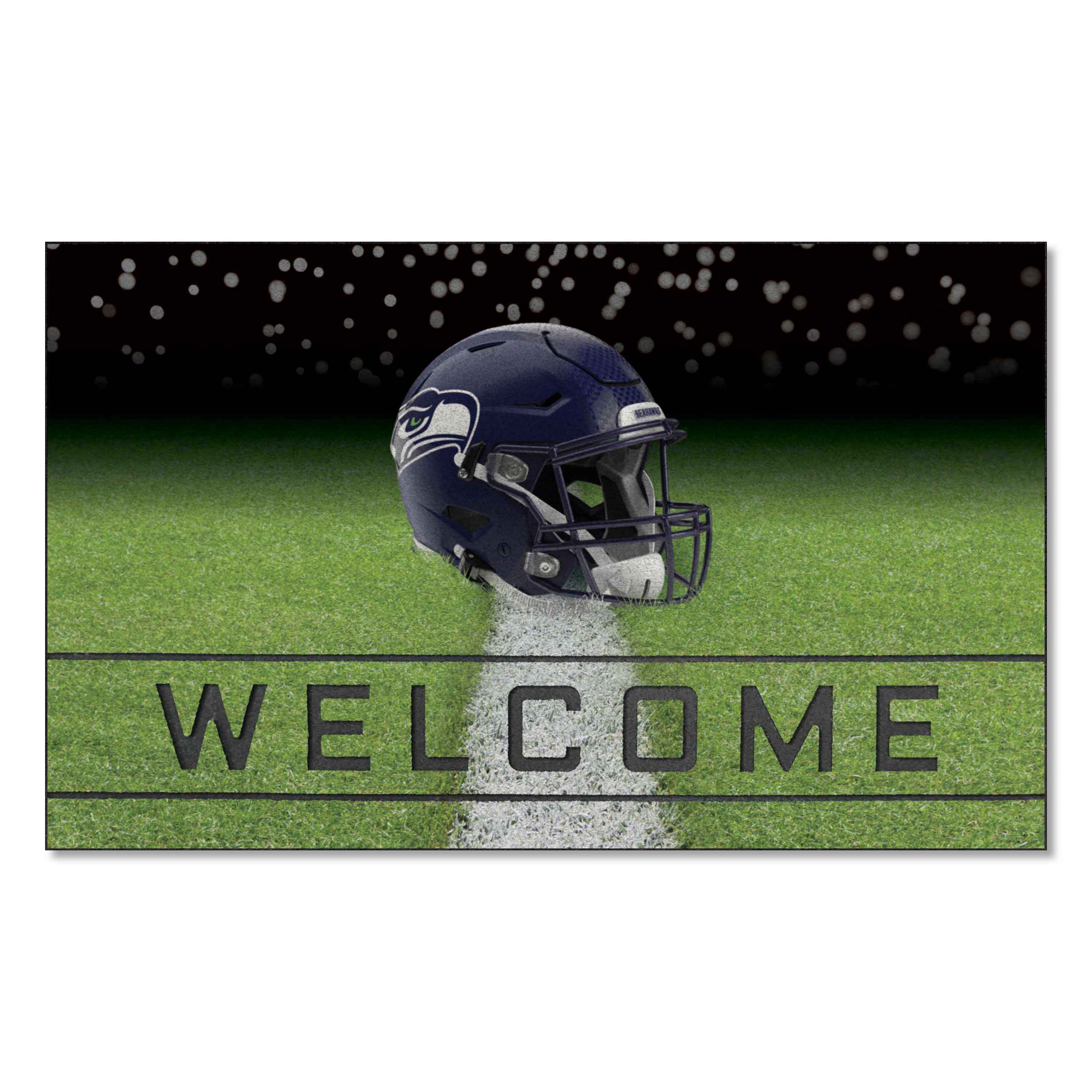 Seattle Seahawks Rubber Door Mat - 18in. x 30in.