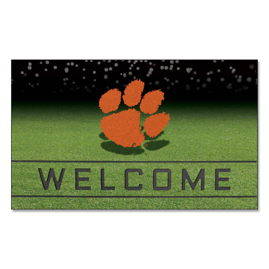 Clemson Tigers Rubber Door Mat - 18in. x 30in. - Clemson