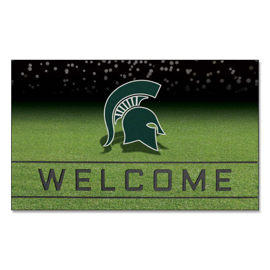 Michigan State Spartans Rubber Door Mat - 18in. x 30in.