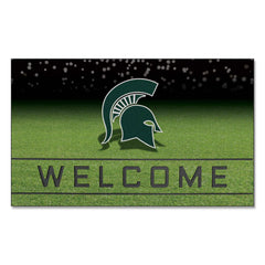 Michigan State Spartans Rubber Door Mat - 18in. x 30in.