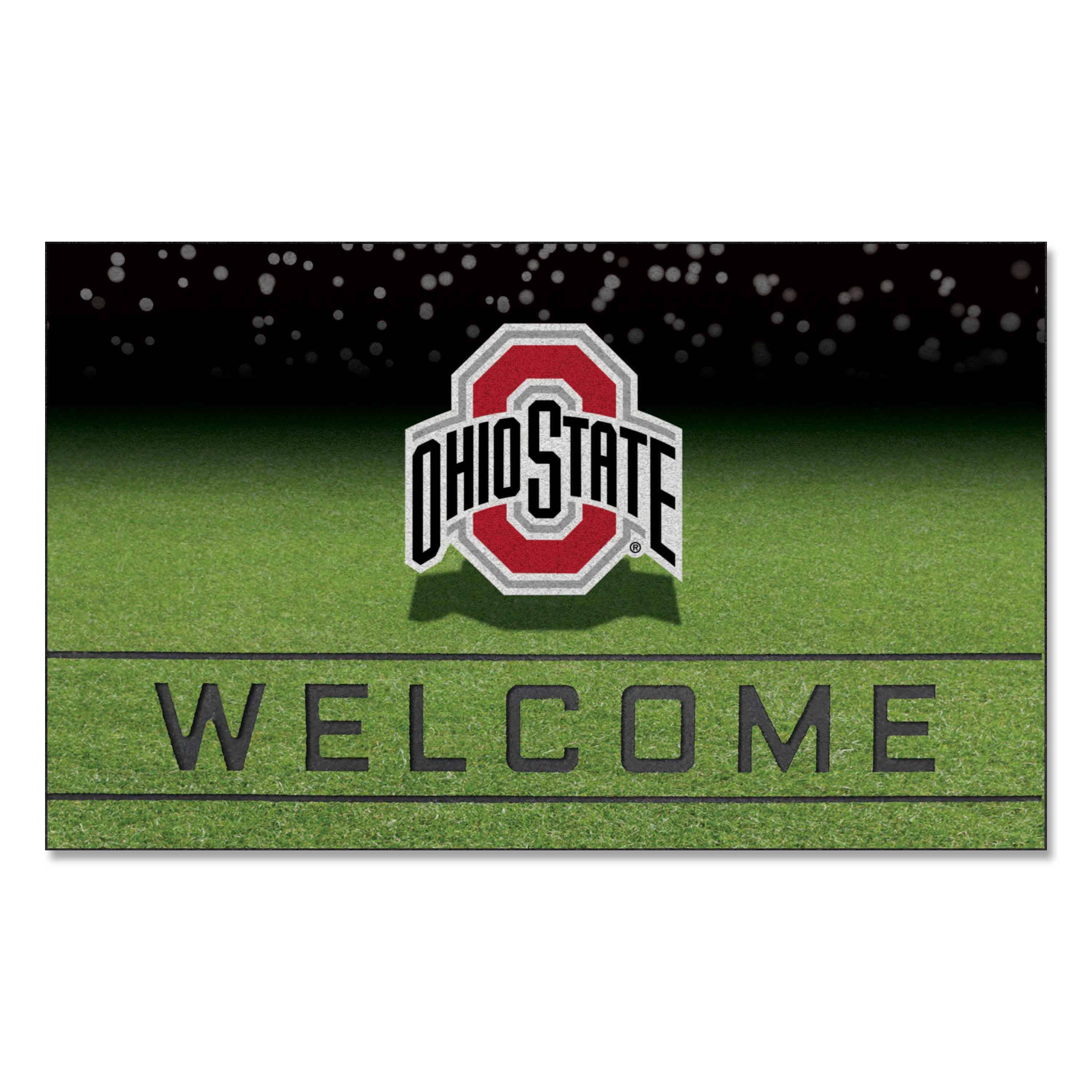 Ohio State Buckeyes Rubber Door Mat - 18in. x 30in. - Ohio State