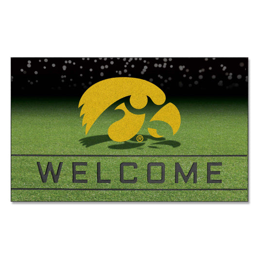 Iowa Hawkeyes Rubber Door Mat - 18in. x 30in.