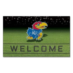 Kansas Jayhawks Rubber Door Mat - 18in. x 30in.