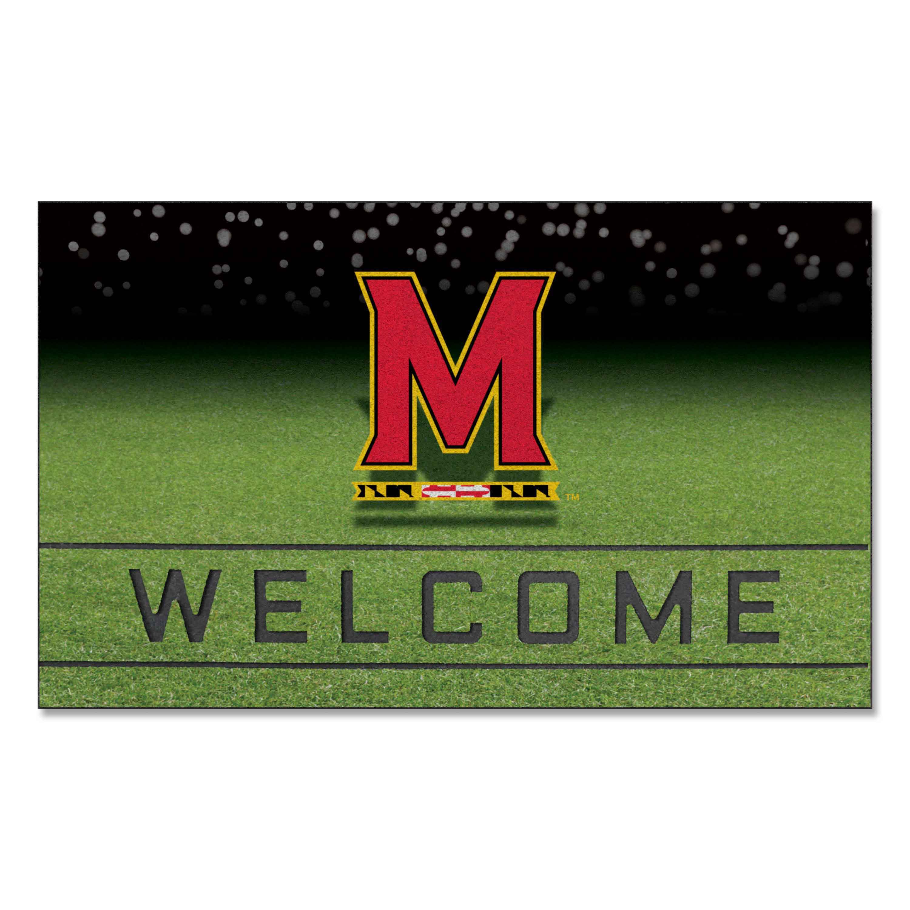 Maryland Terrapins Rubber Door Mat - 18in. x 30in.