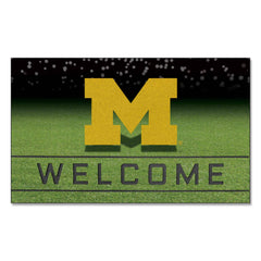 Michigan Wolverines Rubber Door Mat - 18in. x 30in. - Michigan