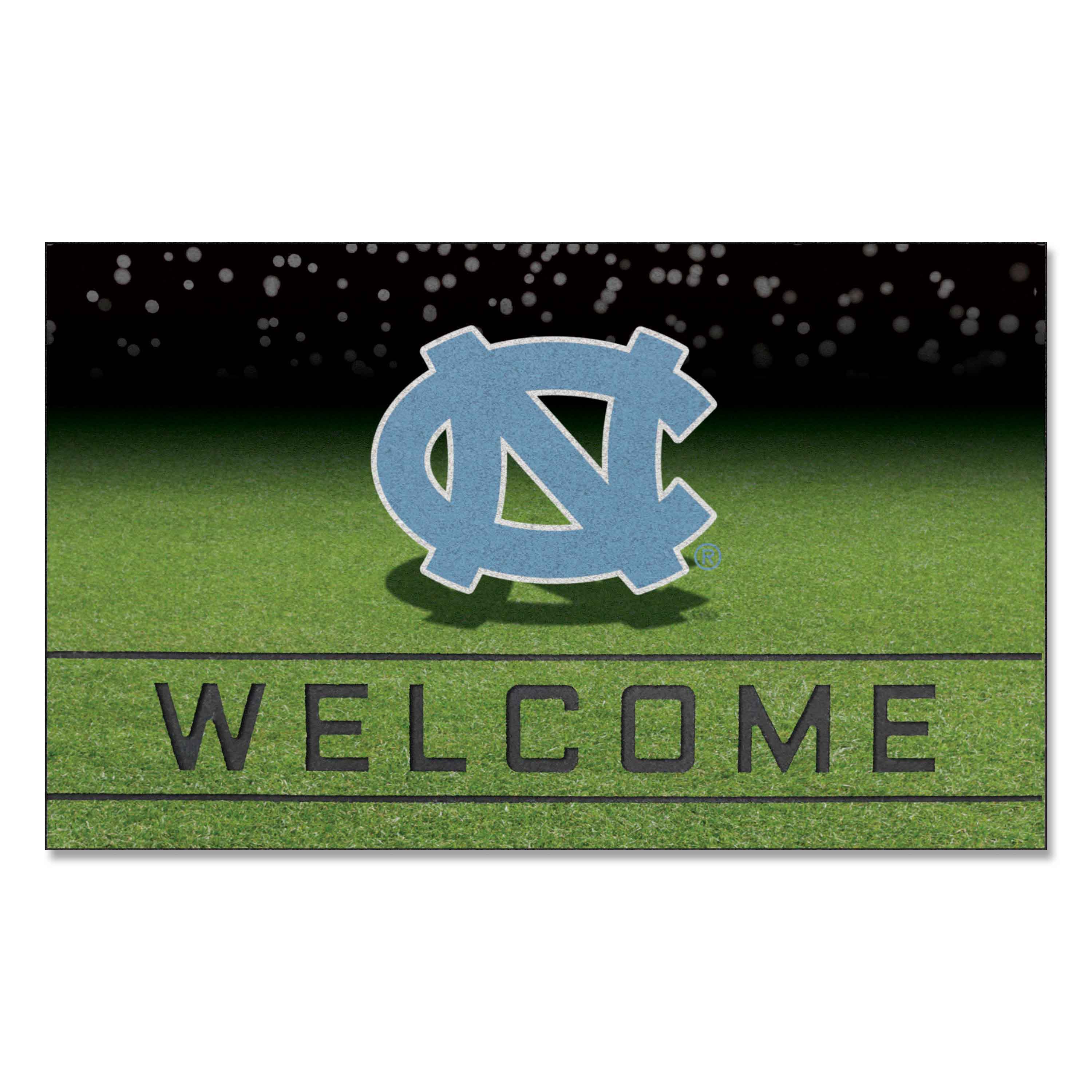 North Carolina Tar Heels Rubber Door Mat - 18in. x 30in.