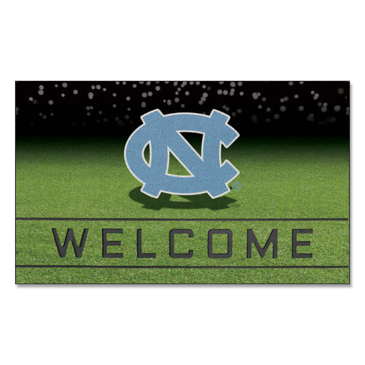 North Carolina Tar Heels Rubber Door Mat - 18in. x 30in.