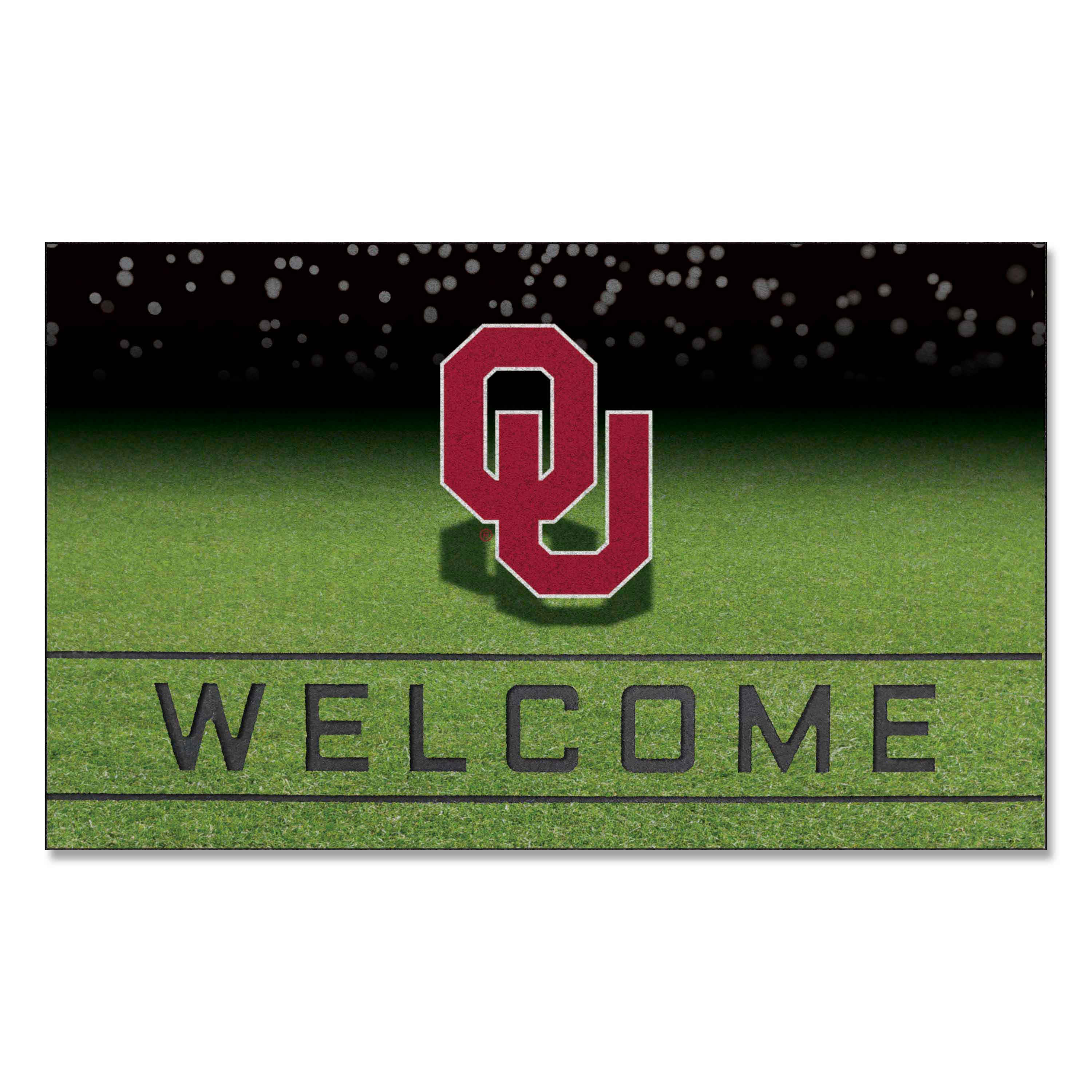 Oklahoma Sooners Rubber Door Mat - 18in. x 30in.