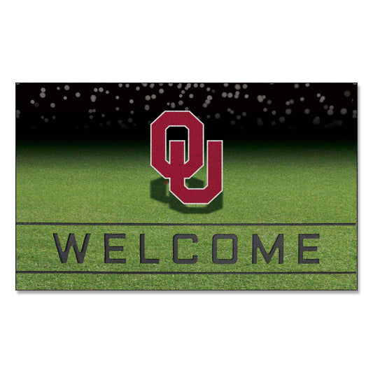 Oklahoma Sooners Rubber Door Mat - 18in. x 30in. - Oklahoma