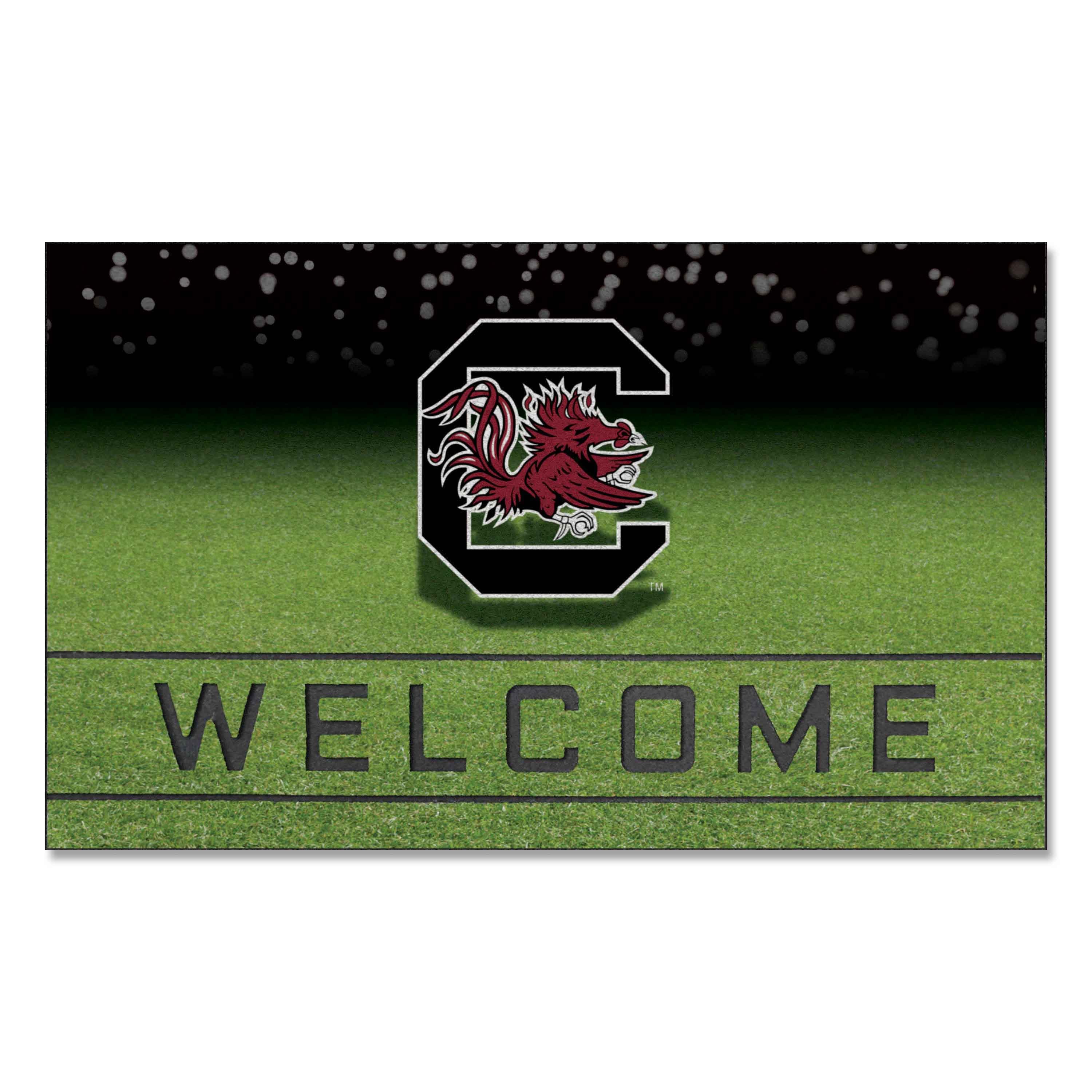 South Carolina Gamecocks Rubber Door Mat - 18in. x 30in.