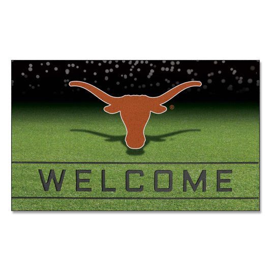 Texas Longhorns Rubber Door Mat - 18in. x 30in.