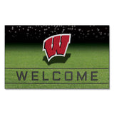 Wisconsin Badgers Rubber Door Mat - 18in. x 30in.