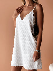 Fringe V-Neck Mini Cami Dress Trendsi