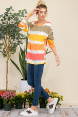 Celeste Full Size Striped Long Sleeve T-Shirt - Trendsi