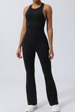 Crisscross Wide Strap Sleeveless Jumpsuit - Flyclothing LLC