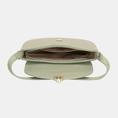 David Jones Metal Buckle Shoulder Bag - Trendsi