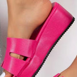 Open Toe Wedge Sandals Trendsi