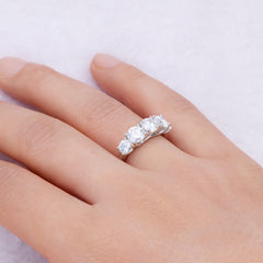 3.6 Carat Moissanite 925 Sterling Silver Ring Trendsi