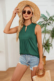 Ruched Notched Tank Trendsi