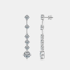 4 Carat Moissanite 925 Sterling Silver Earrings Trendsi