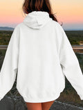 Drawstring Dropped Shoulder Hoodie - Flyclothing LLC