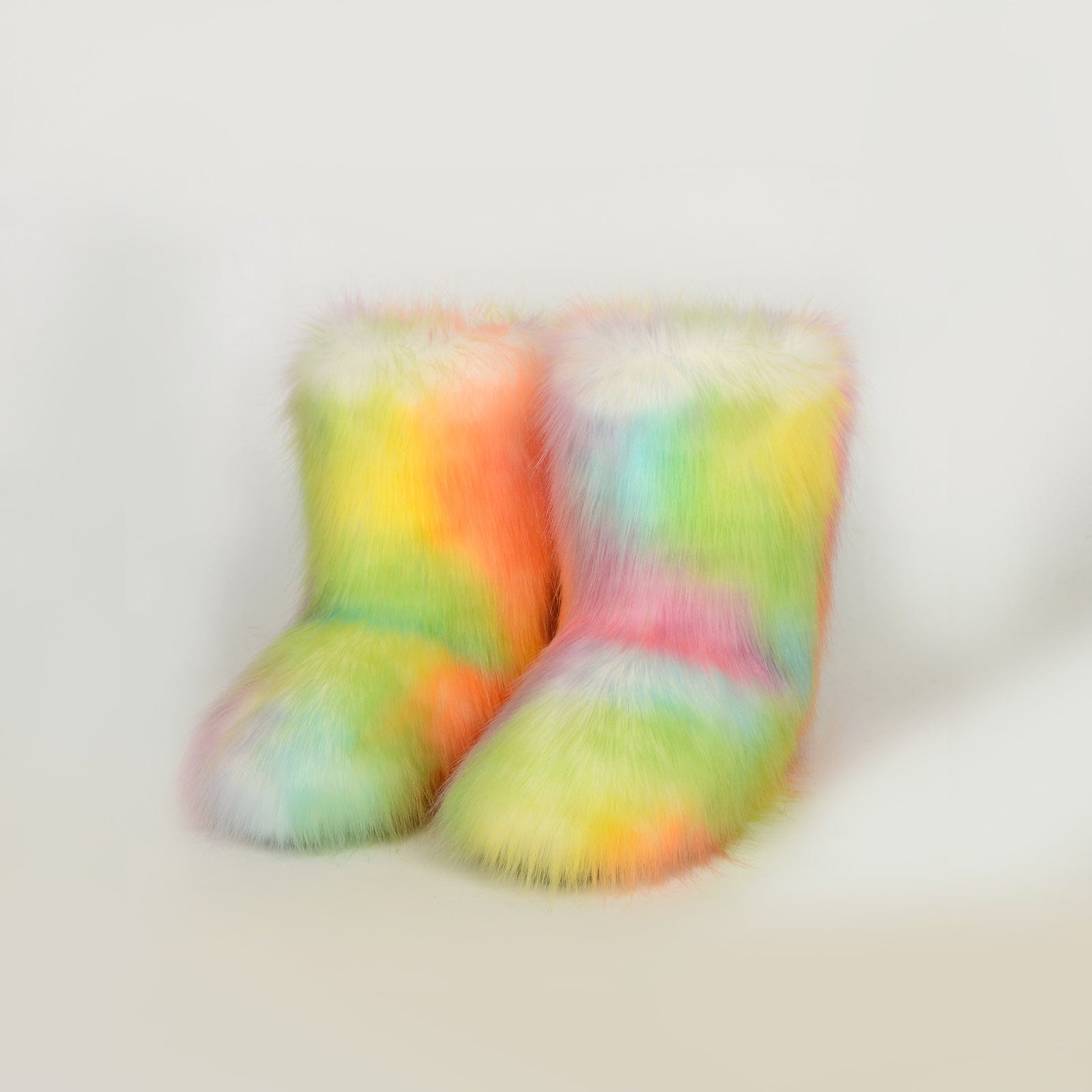 Thermal Fuzzy Platform Boots - Trendsi